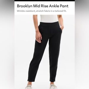 Athleta Brooklyn Black Mid Rise Ankle Pant